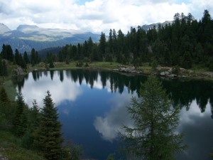 Laghi di Colbricon presso passo Rolle sul Lagorai in Trentino