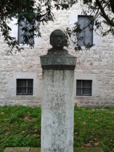 Busto di Sam Tommaso d’Aquino a Fossanova