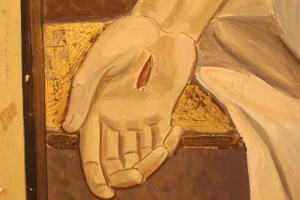 Cristo del Moroni - part mano con 6 dita