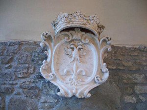 Stemma di Trieste asburgica nel castello di San Giusto