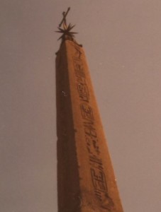 Obelisco egizio di piazza della Rotonda al Pantheon a Roma